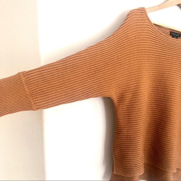 RACHEL ZOE Ribbed Dolman Knit Chunky Sweater - Picture 2 of 5